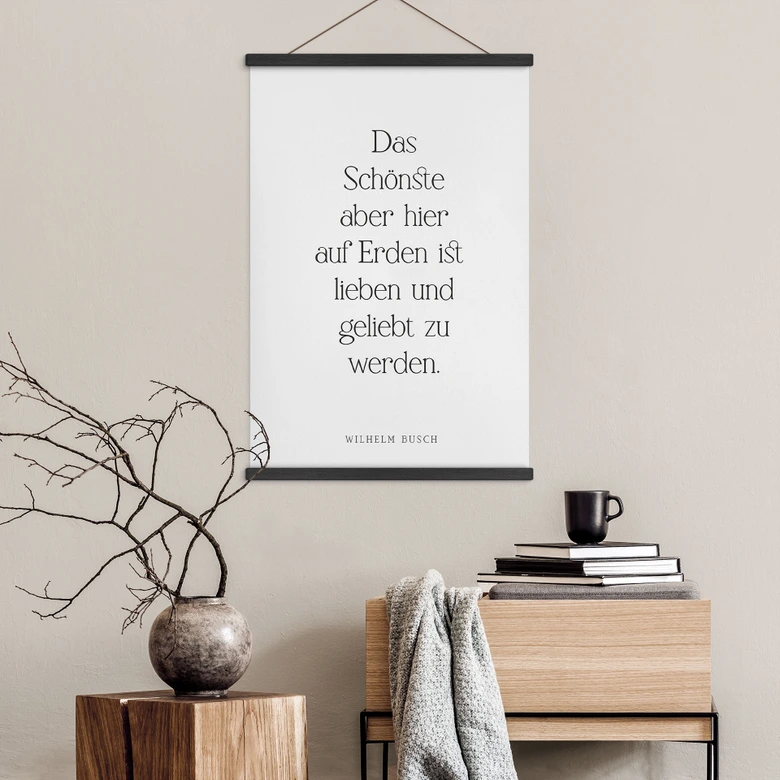 Stoffbild Das Schönste auf Erden 