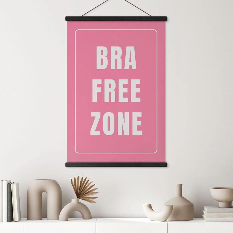 Obraz tkaniny Bra Free Zone - Fritsch 