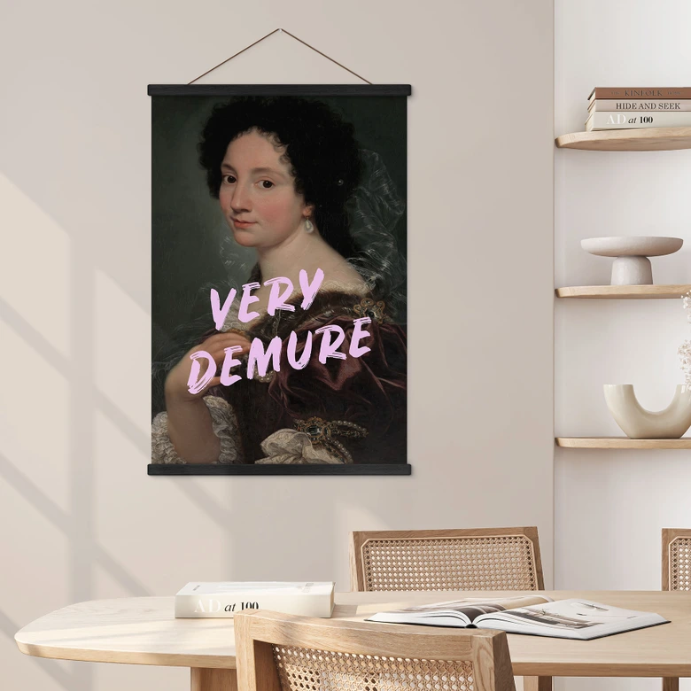 Obraz tkaniny Barokowe piękno: bardzo skromny - Grace Digital Art 