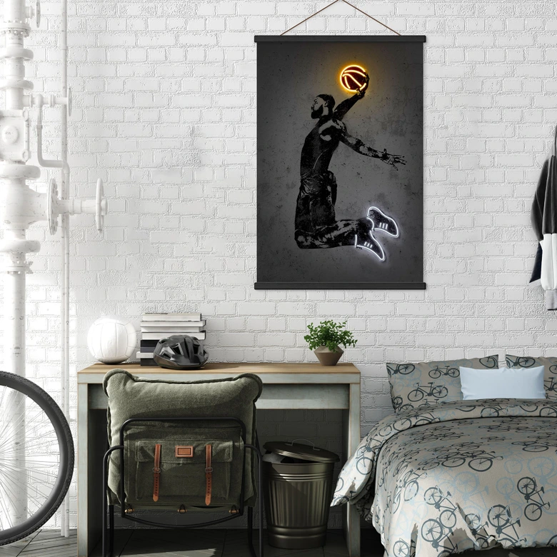 Affiche textile James - Mielu 