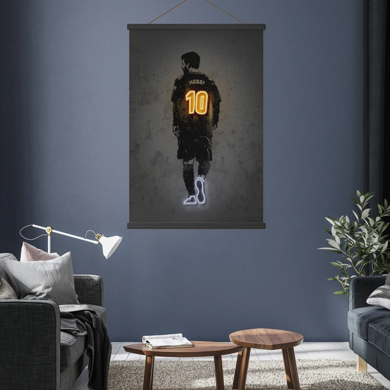 Affiche textile Messi - Mielu 