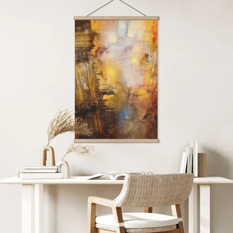 Affiche textile Lumière d'ambre et ombre - Schmucker 