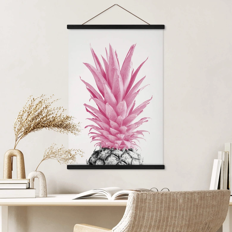Stoffbild Pinke Ananas - 1X Studio 