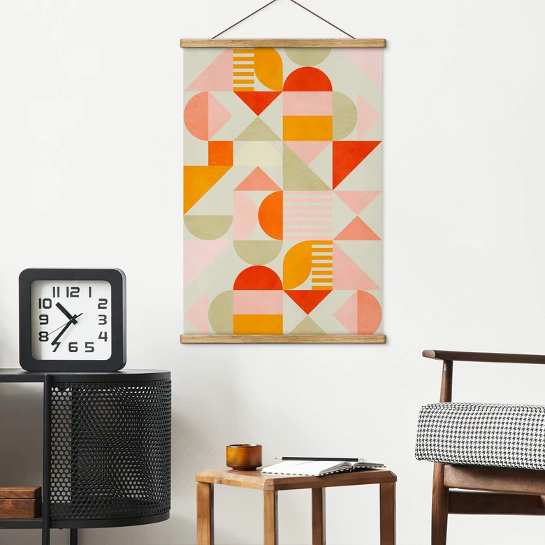 Stoffbild Bauhaus Fun Pastell - Bré 