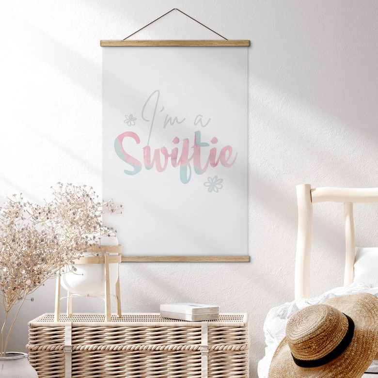 Póster de tela I'm a Swiftie - inspirado en Taylor Swift 