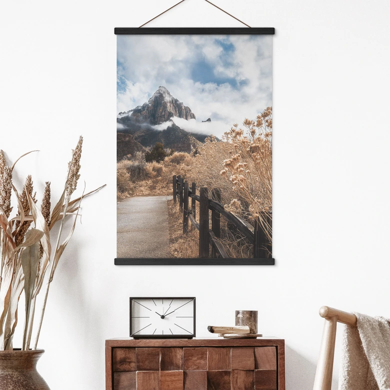 Affiche textile Le chemin vers le sommet - Iqbal 