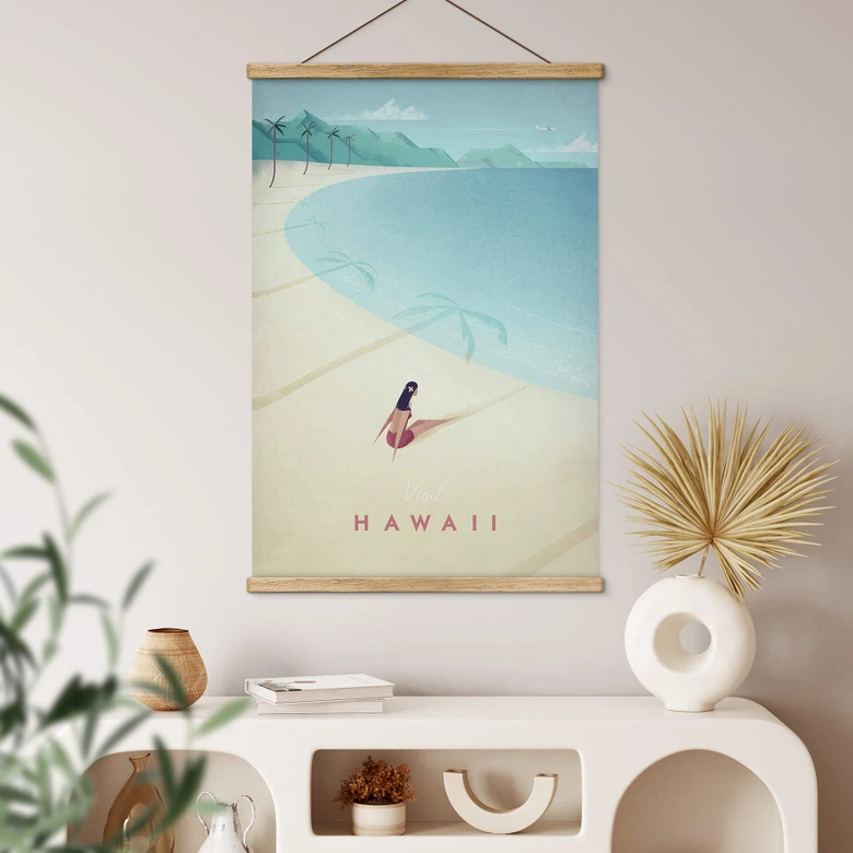 Tekstil plakat Rivers - Hawaii 