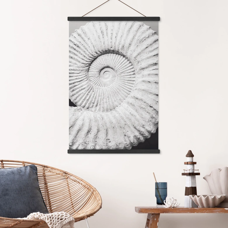 Textil poster Fossil snäcka - Fotograferad av Clint 