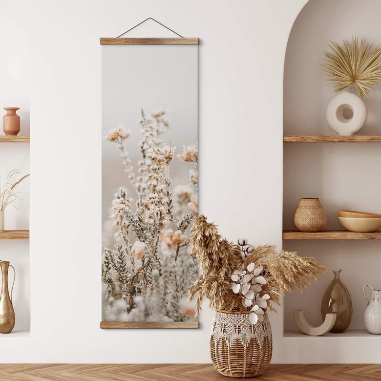 Stoffbild Annie - Eisblüten - Panorama 