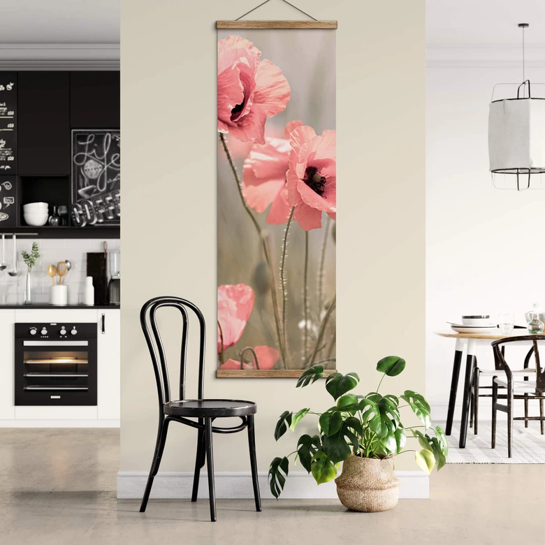 Stoffbild Delgado - Mohnblumenromantik 