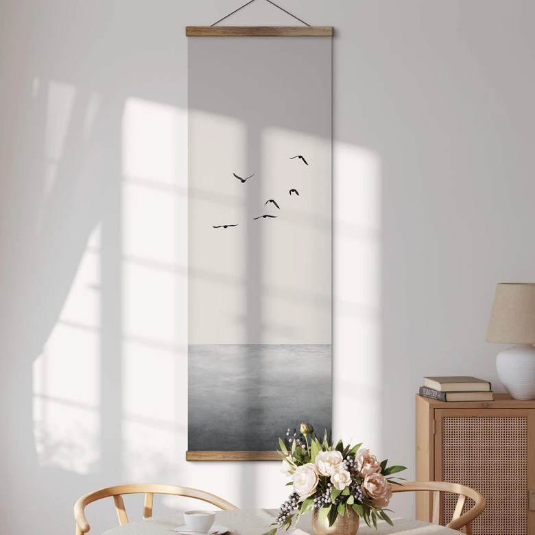 Stoffbild Kubistika - Das offene Meer - Panorama 