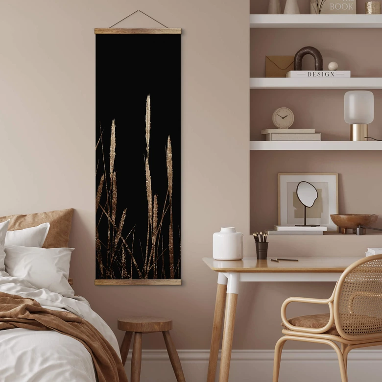 Cubistika Tekstil plakat - Gyldne marker - Panorama 