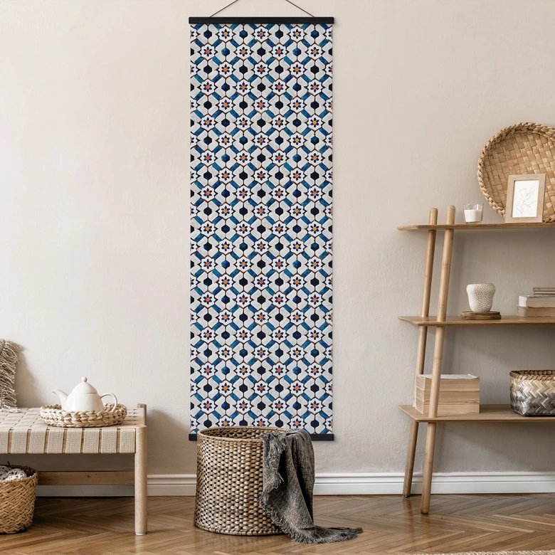 Muestra geométrica con flores - Treechild - Panorama 