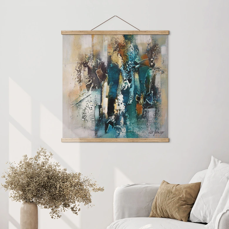 Stof afbeelding Abstracte beelden - Fedrau - Vierkant 