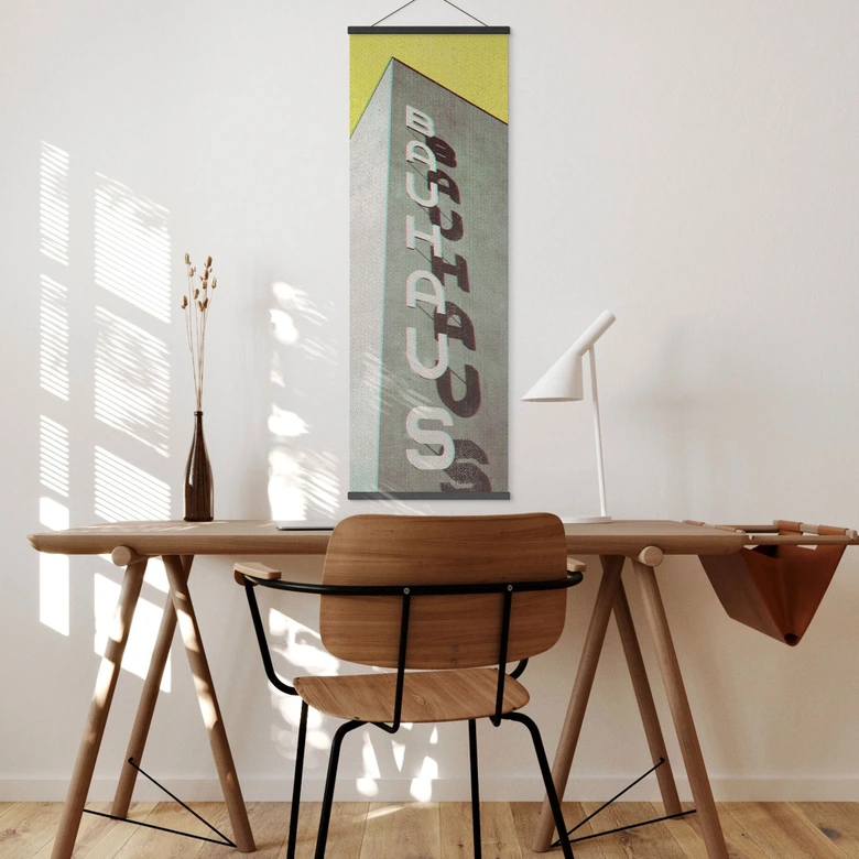 Tekstil plakat Vintage Bauhaus Dessau Arkitektur - Blursbyai - Panorama 