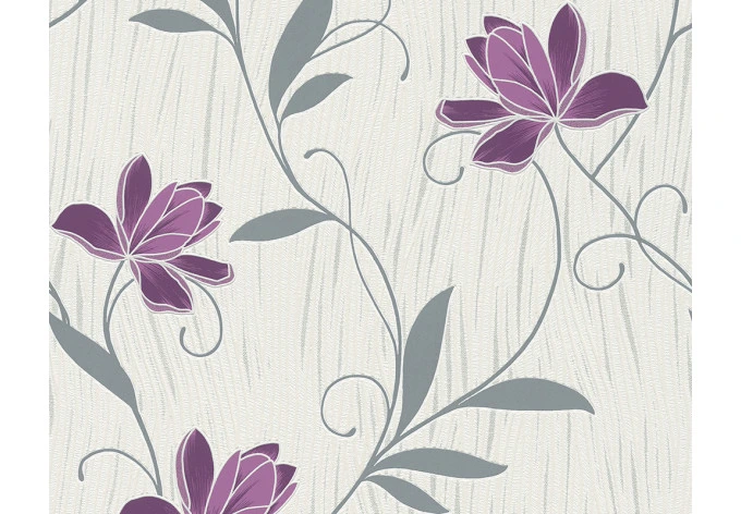 Papier peint à structure profilée A.S. Création Chicago métallique, violet, blanc 