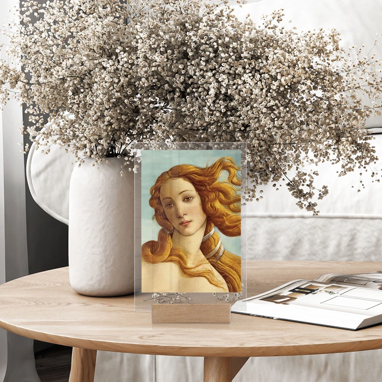 Tischaufsteller Portrait der Venus - Inspiriert von Botticelli 