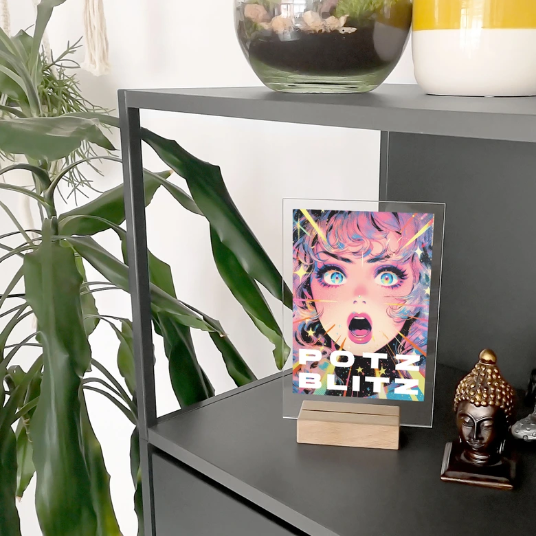 Tischaufsteller Potzblitz im Anime-Stil - Treechild 