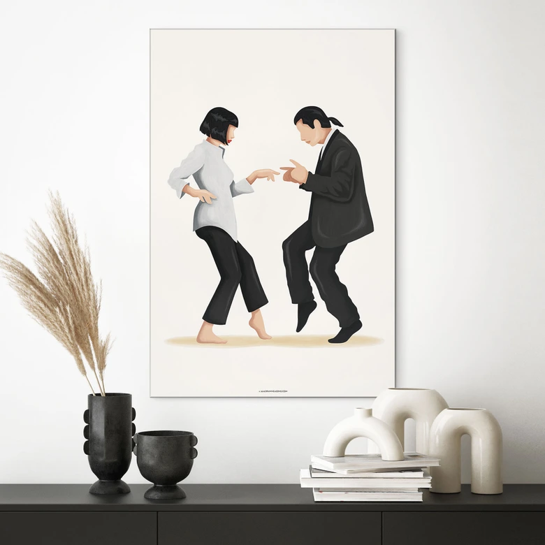 Wandbild Pulp Fiction - Tohmé - Alu-Dibond 
