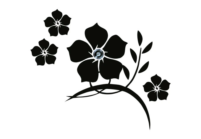 Jade Flower - Peep Hole Sticker 