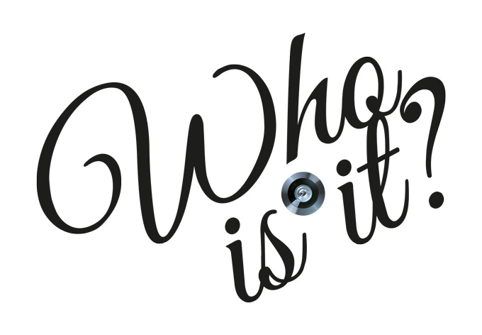 Peephole Sticker - Who is it? 