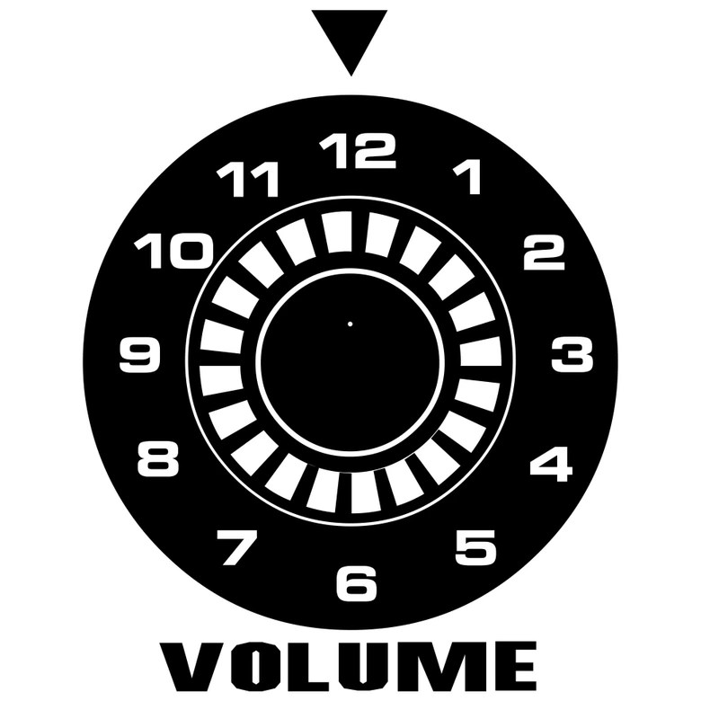 Muursticker Volume + Klok 