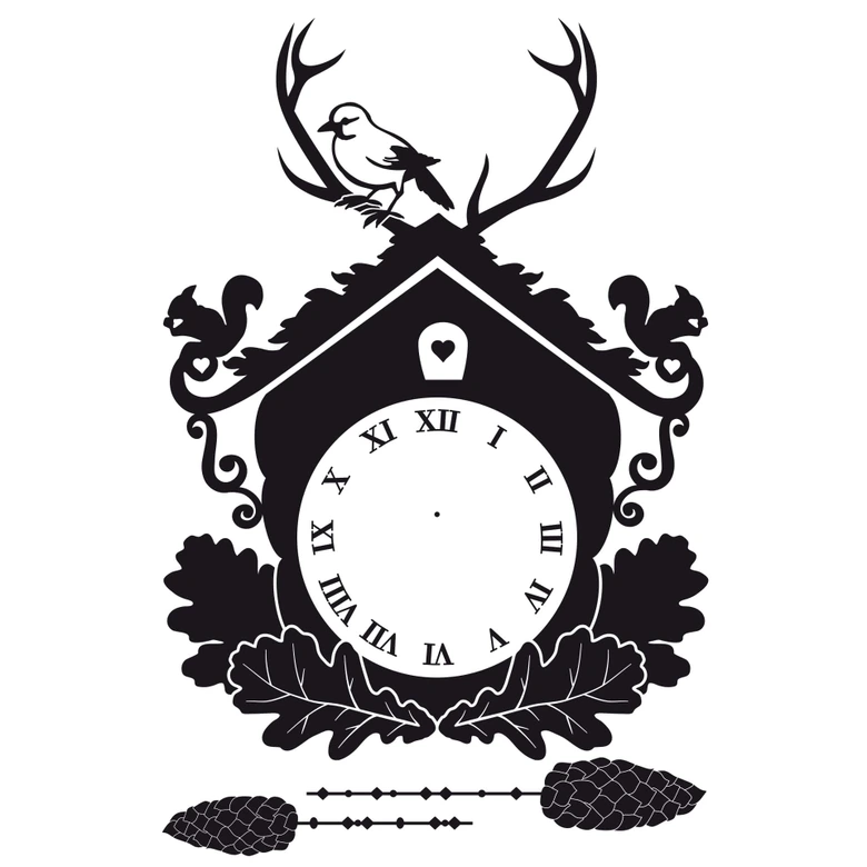 Wandtattoo Kuckucksuhr 