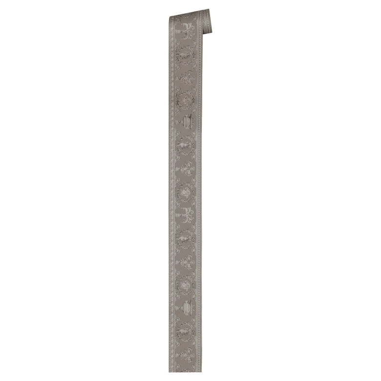 Versace wallpaper border Vanitas beige, grey, metallic 