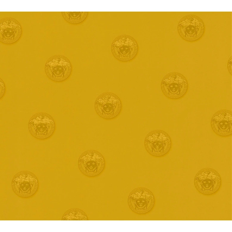 Versace fleecetapet Vanitas Medusa guld, gul 