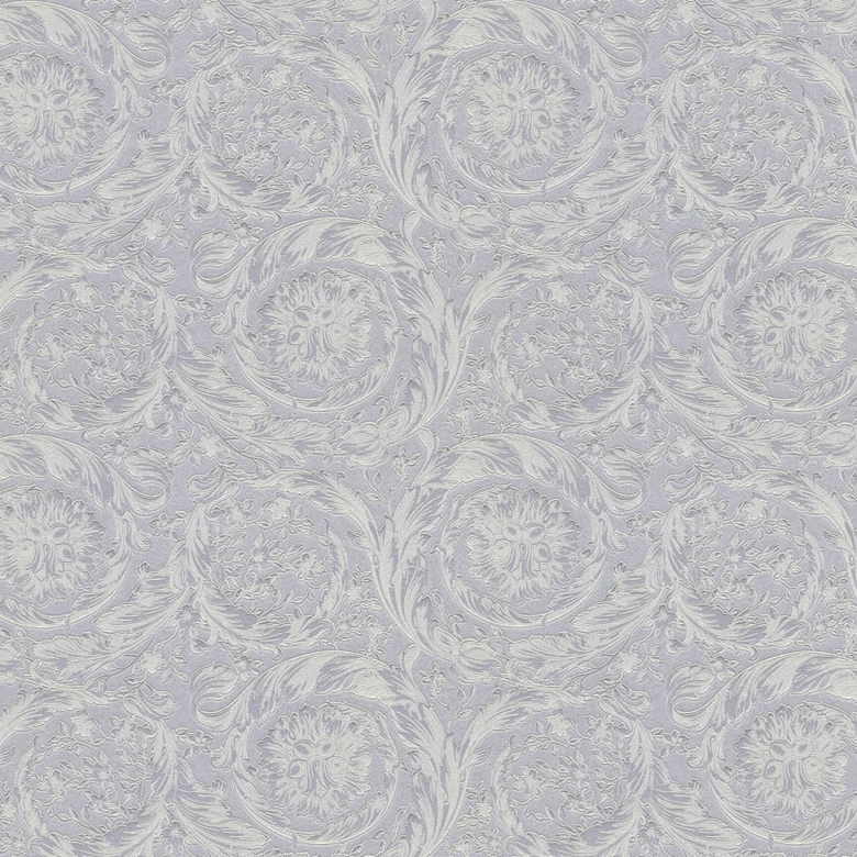 Versace Papier peint de designer -  argent, Gris 