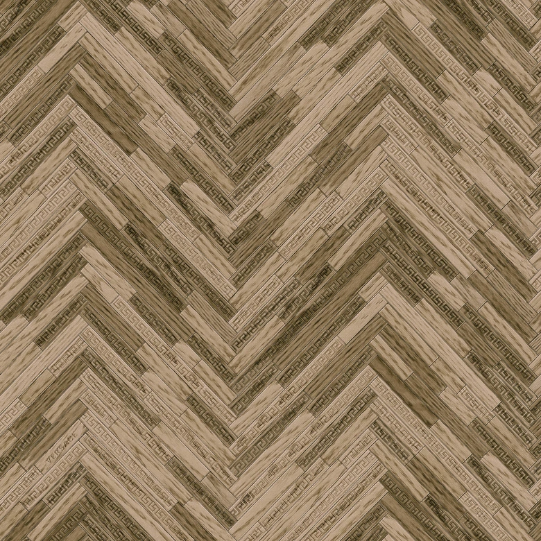 Versace Papier peint de designer - Brun, Beige 