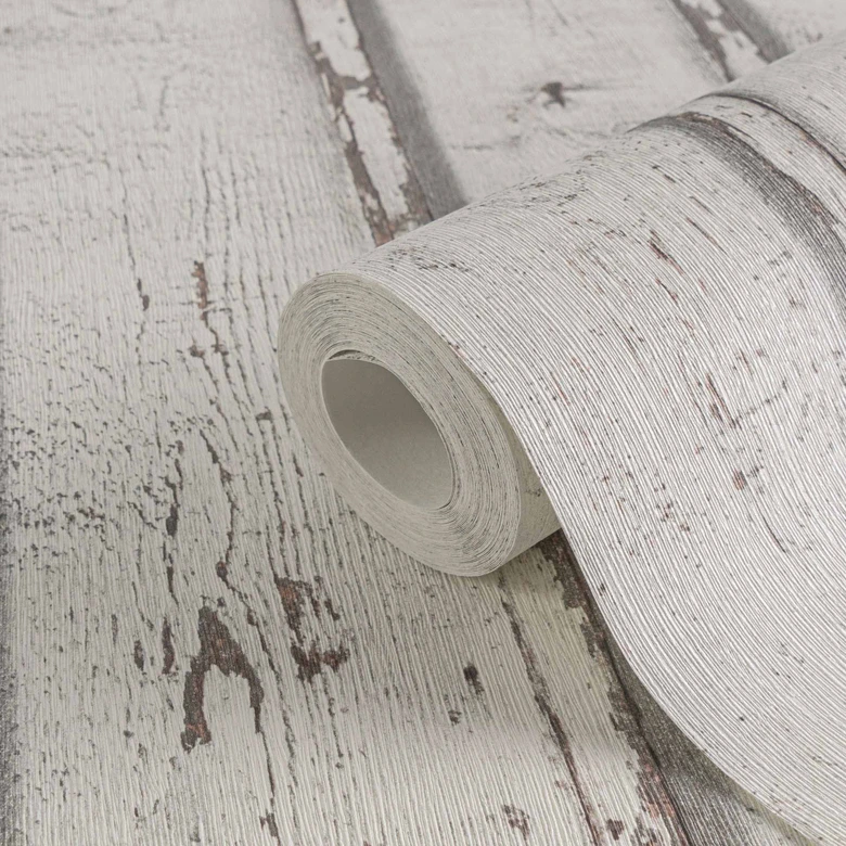 A.S. Création Best of Wood`n Stone 2nd Edition Papier peint effet bois - Blanc 