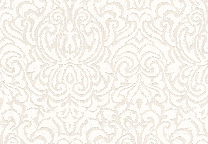 Architects Paper Textiltapete Tessuto Barocktapete mit Ornamenten creme, weiß 