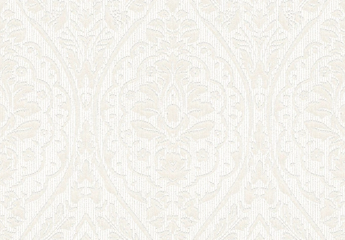 Architects Paper Textiltapete Tessuto Barocktapete mit Ornamenten creme, weiß 