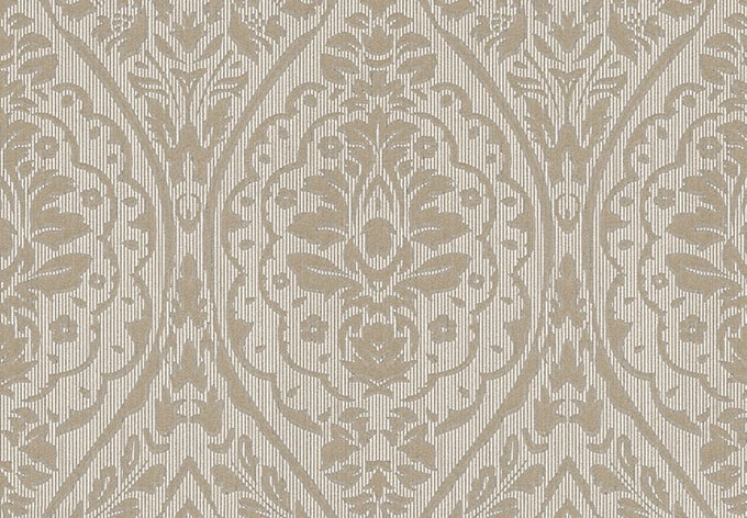 Architects Paper Textiltapete Tessuto Barocktapete mit Ornamenten beige, braun 