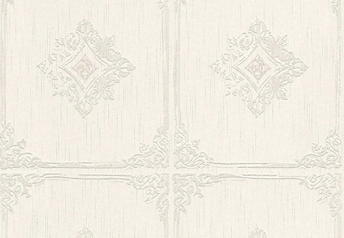 Architects Paper Textiltapete Tessuto Barocktapete mit Ornamenten creme, grau 