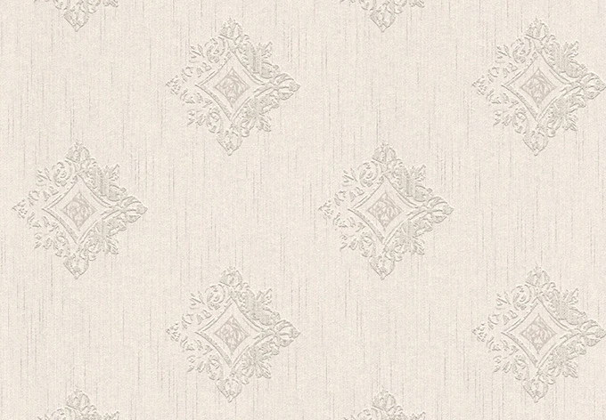 Architects Paper Textiltapete Tessuto Barocktapete mit Ornamenten creme, grau 