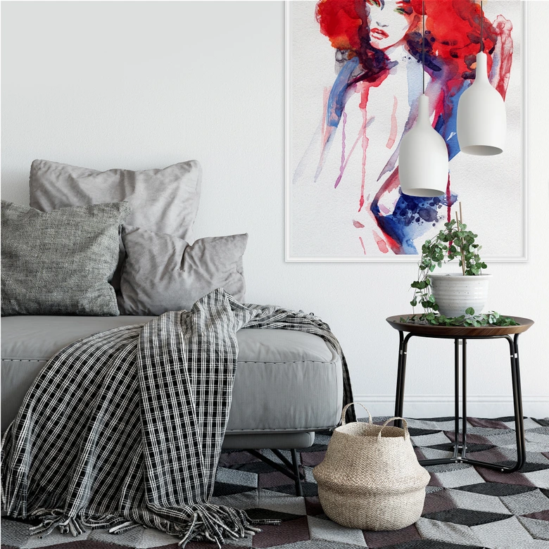 Zelfklevende Poster - Red Head 