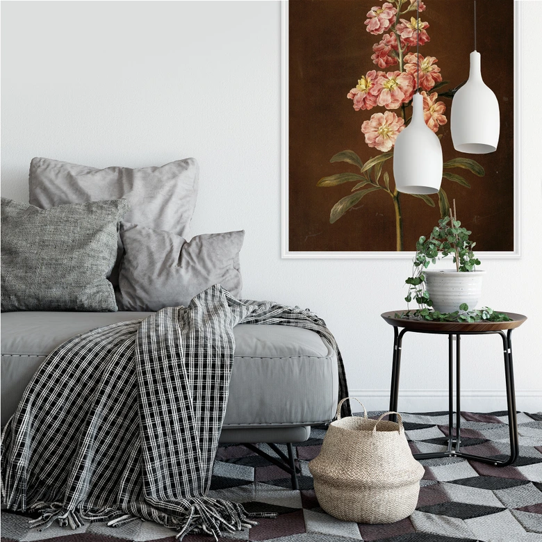 Wallprint - Dietzsch - Eine rosa Garten Levkkoje 