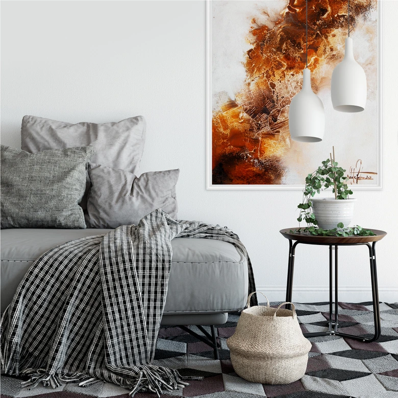 Wallprint - Fedrau - Flüssiges Gold 