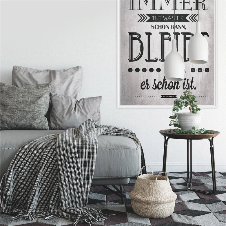 Wallprint - Wer immer tut was er schon kann 