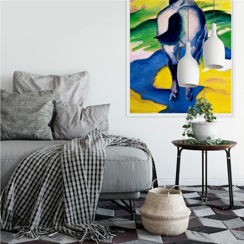 Wallprint - Marc - Blaues Pferd II 