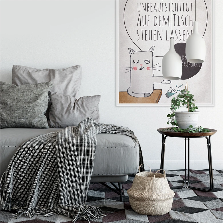 Wallprint Nichts unbeaufsichtigt stehen lassen 