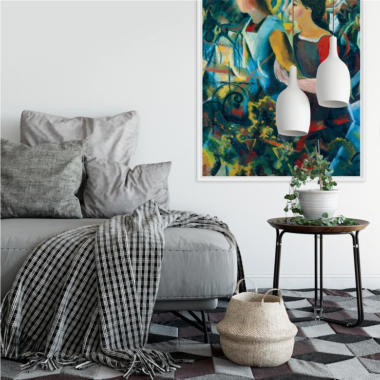 Wallprint Macke - Zwei Mädchen 
