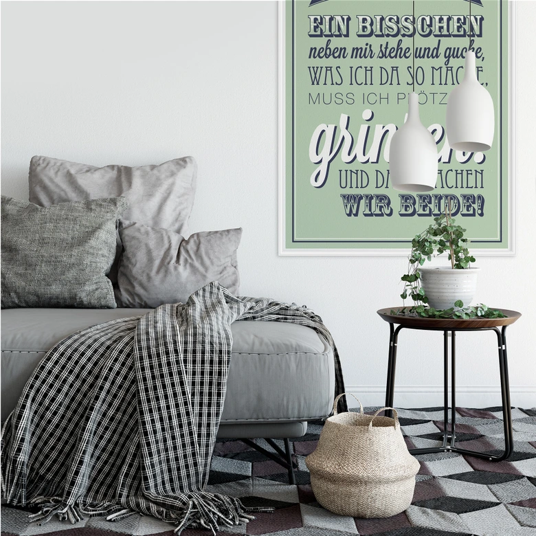 Wallprint Manchmal, wenn ich ein bisschen neben mir stehe... 