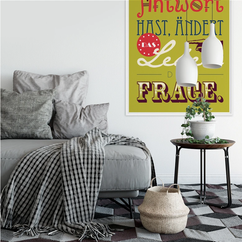 Wallprint Sobald du die Antwort hast... 