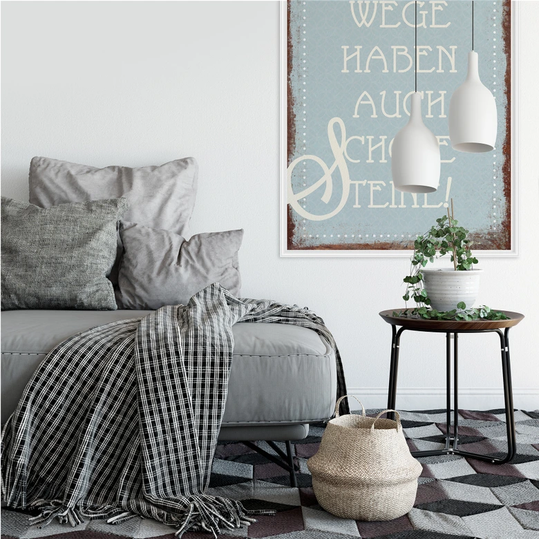 Wallprint Andere Wege haben auch schöne Steine 