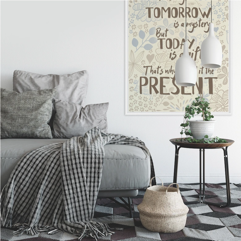 Wallprint Yesterday is history 