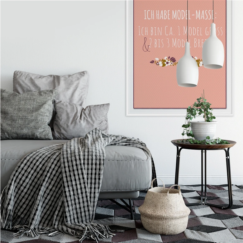 Wallprint Ich habe Modelmaße... 