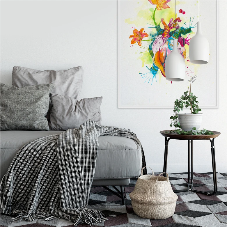 Wallprint Buttafly - Nature Beating Heart 
